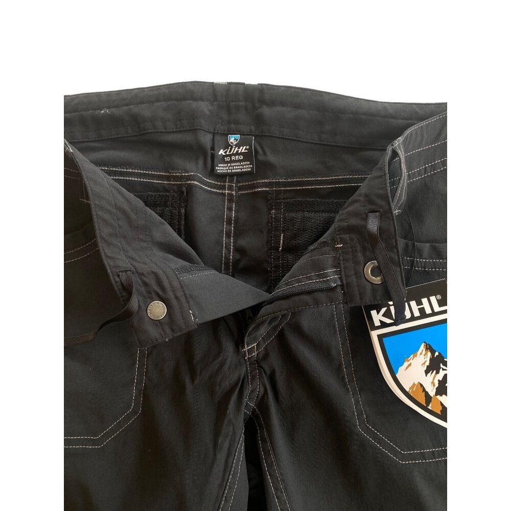 NWT Kuhl Kliffside Air Cargo Pants Women's 10 Black Cargo Vented Nylon MSRP$89 - Picture 7 of 14